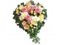 PILLOW HEART OF ROSES MULTICOLORES